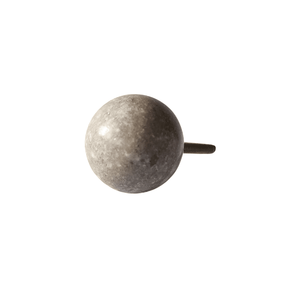White Solid Marble Decorative Knob