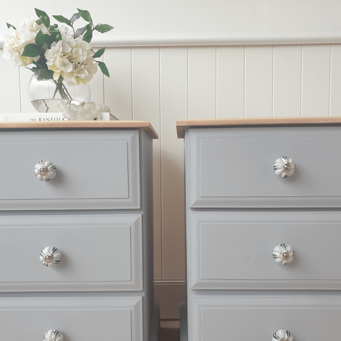 floral decorative knob with hamptons style furniture