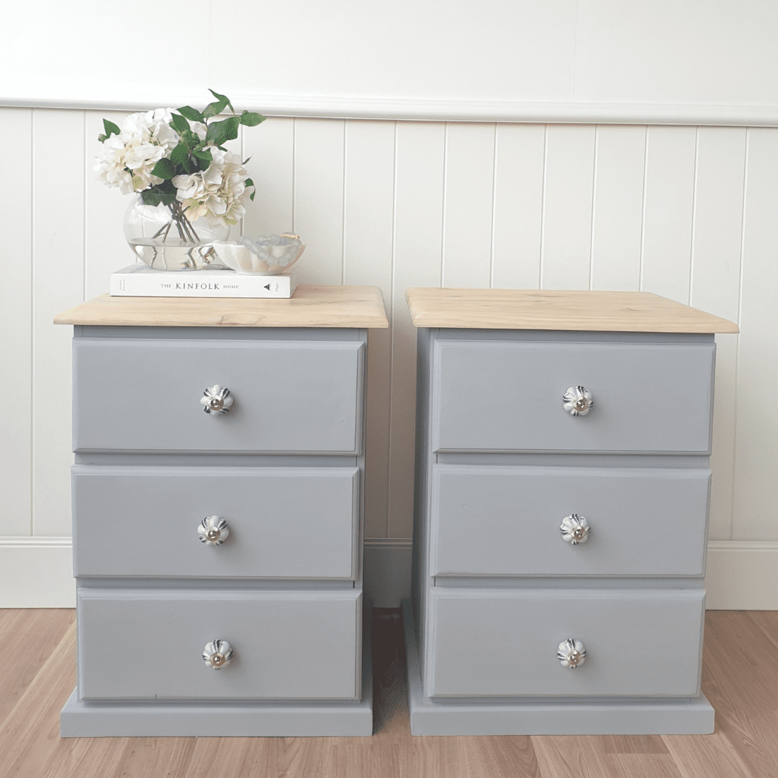 floral decorative knob with hamptons style furniture