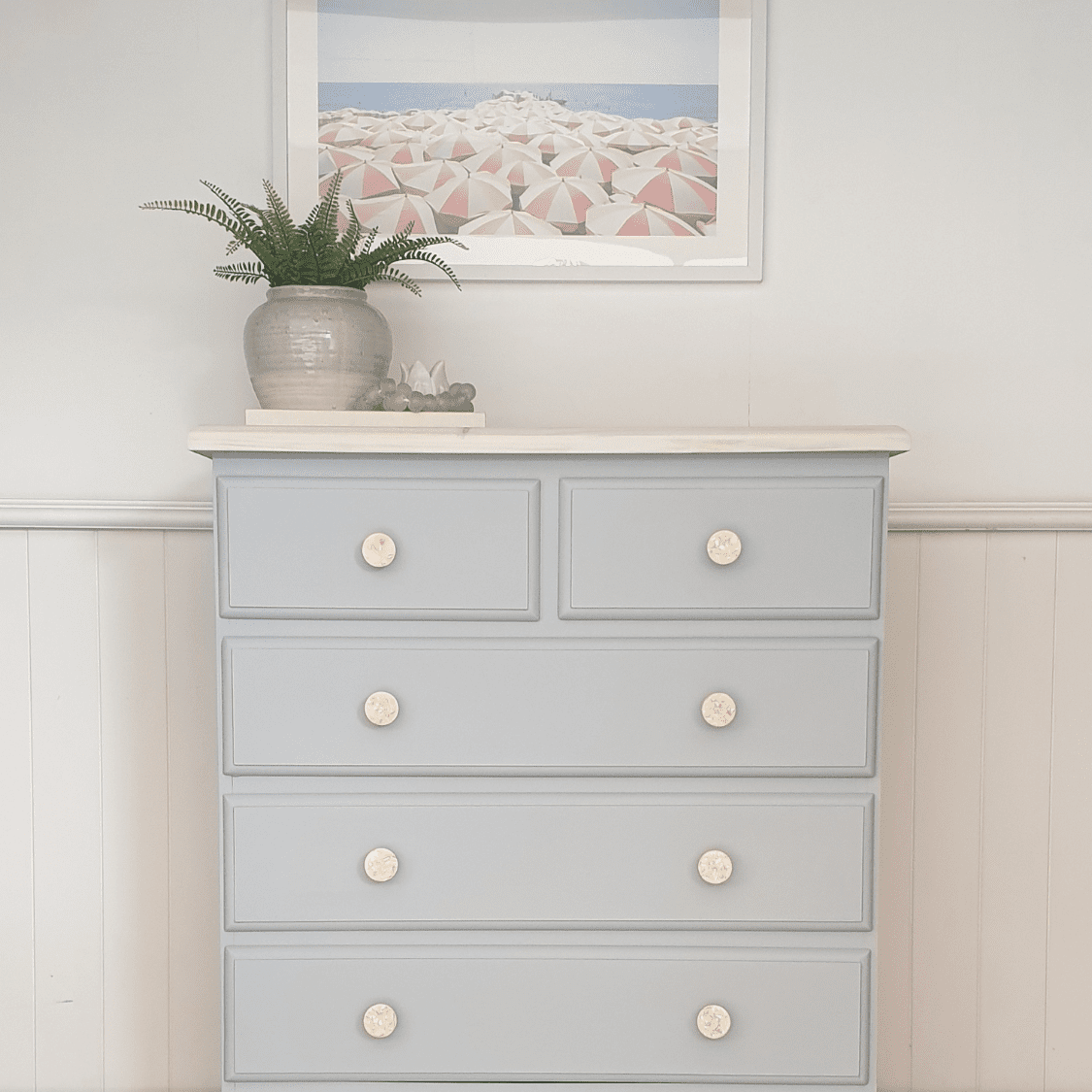 Marble Terrazzo Decorative Knob with coastal style decor