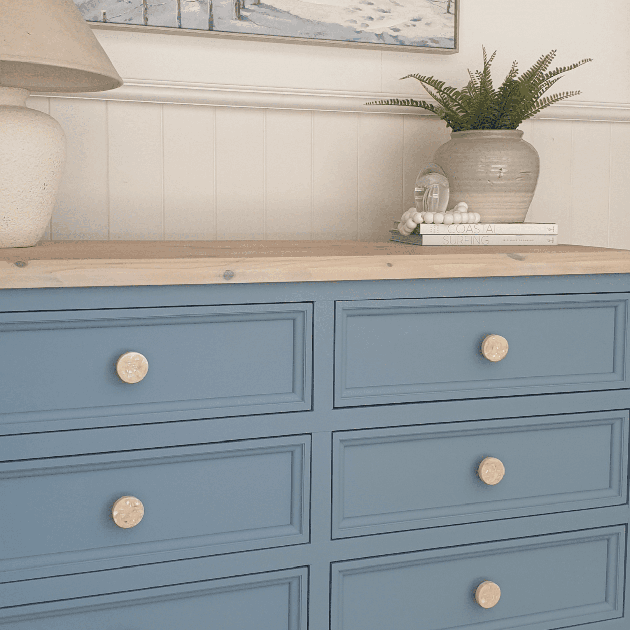 Marble Terrazzo Decorative Knob with coastal style decor