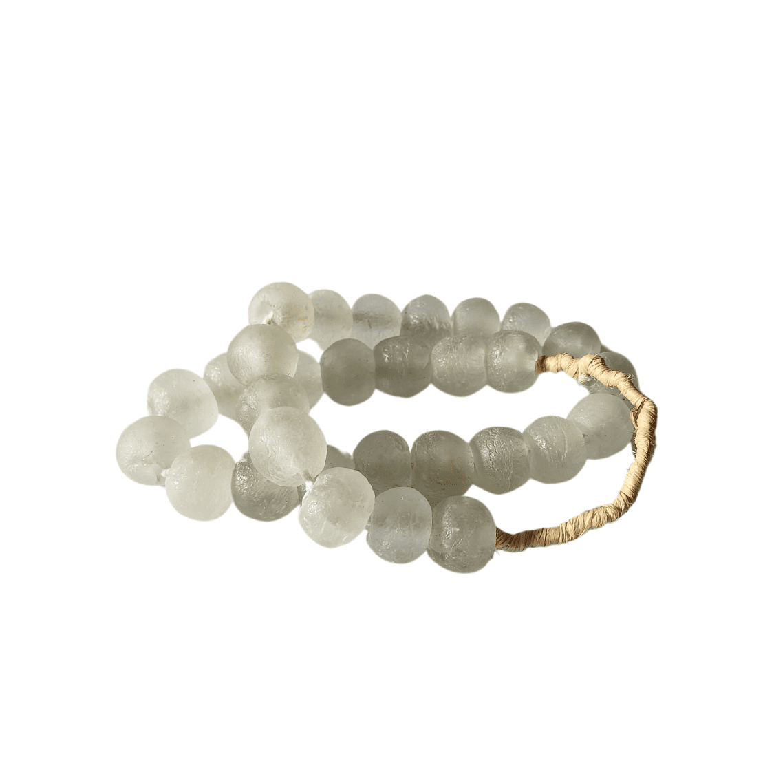 Clear glass decorative beads