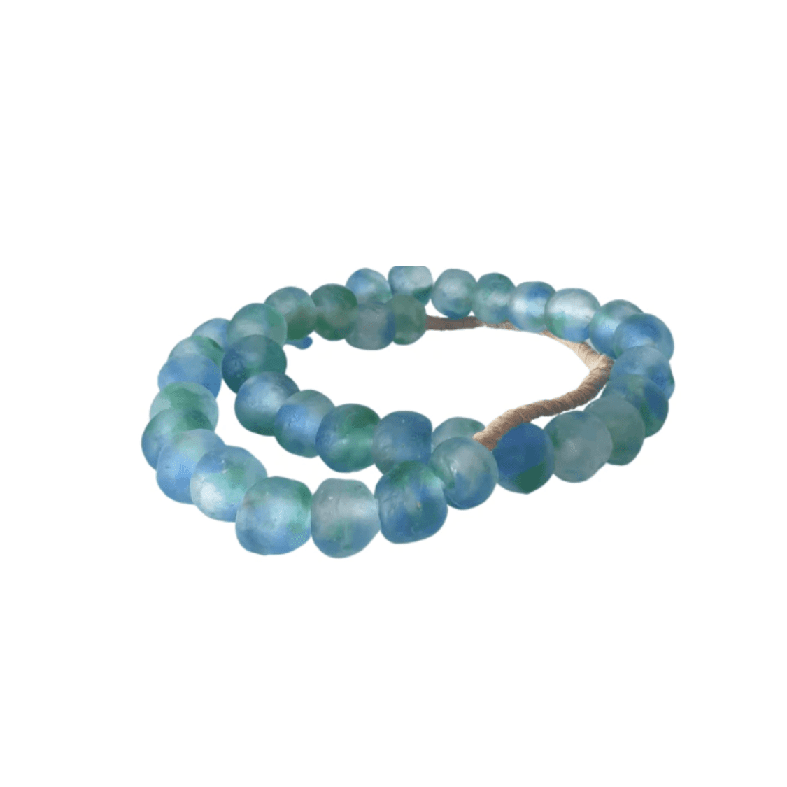 mixed blue decorative beads