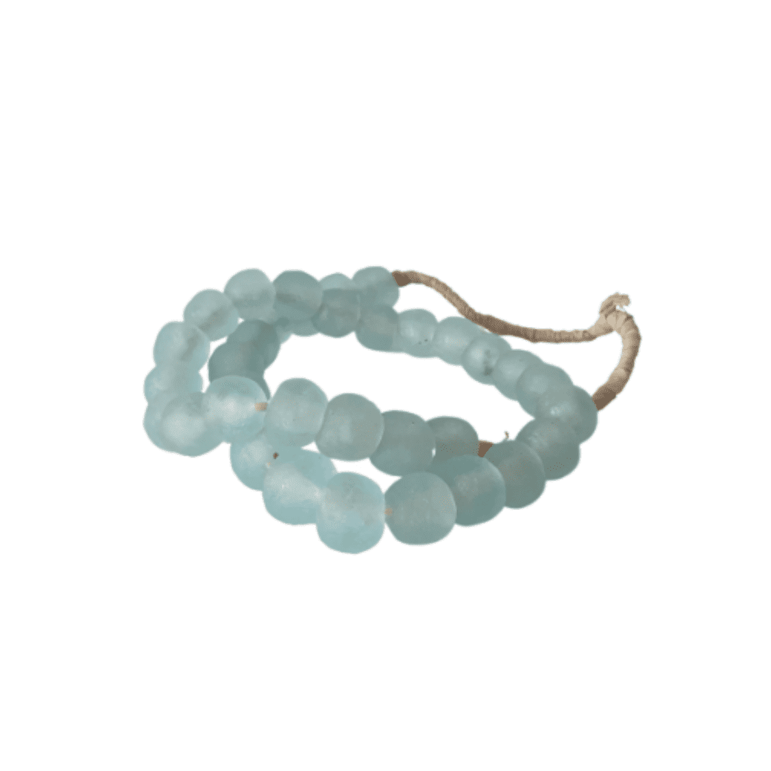 Baby blue glass decorative beads