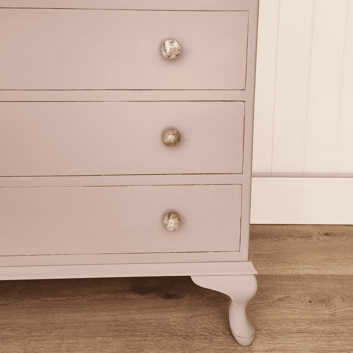 White Solid Marble Decorative Knob with boho style furniture