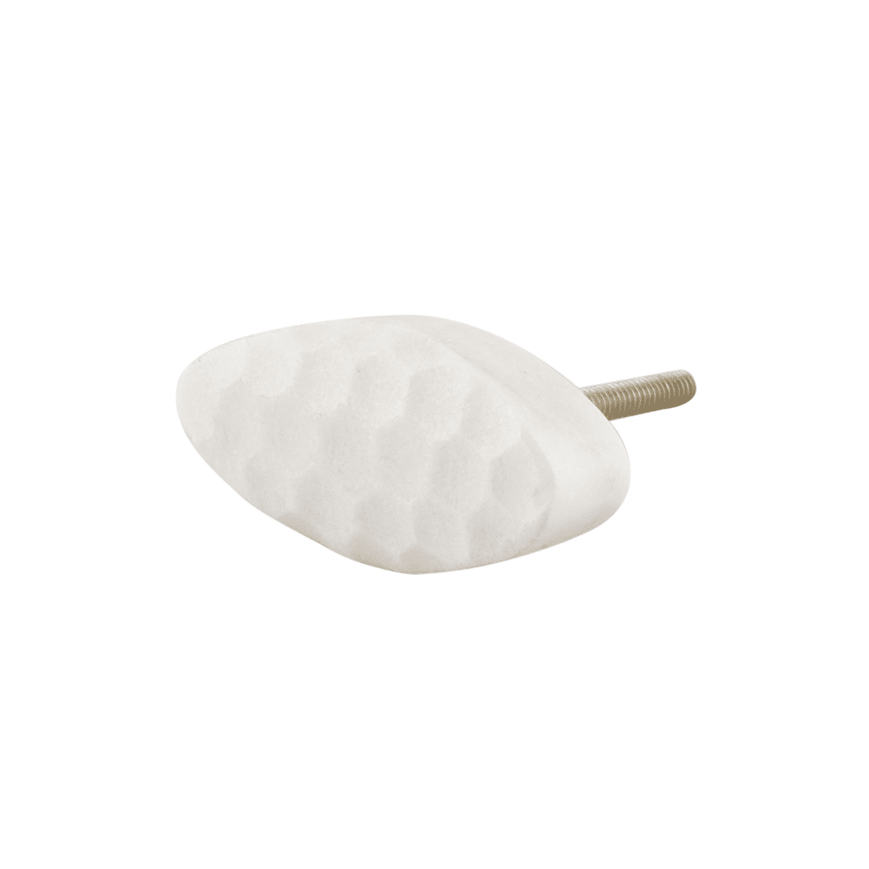 white marble decorative pull