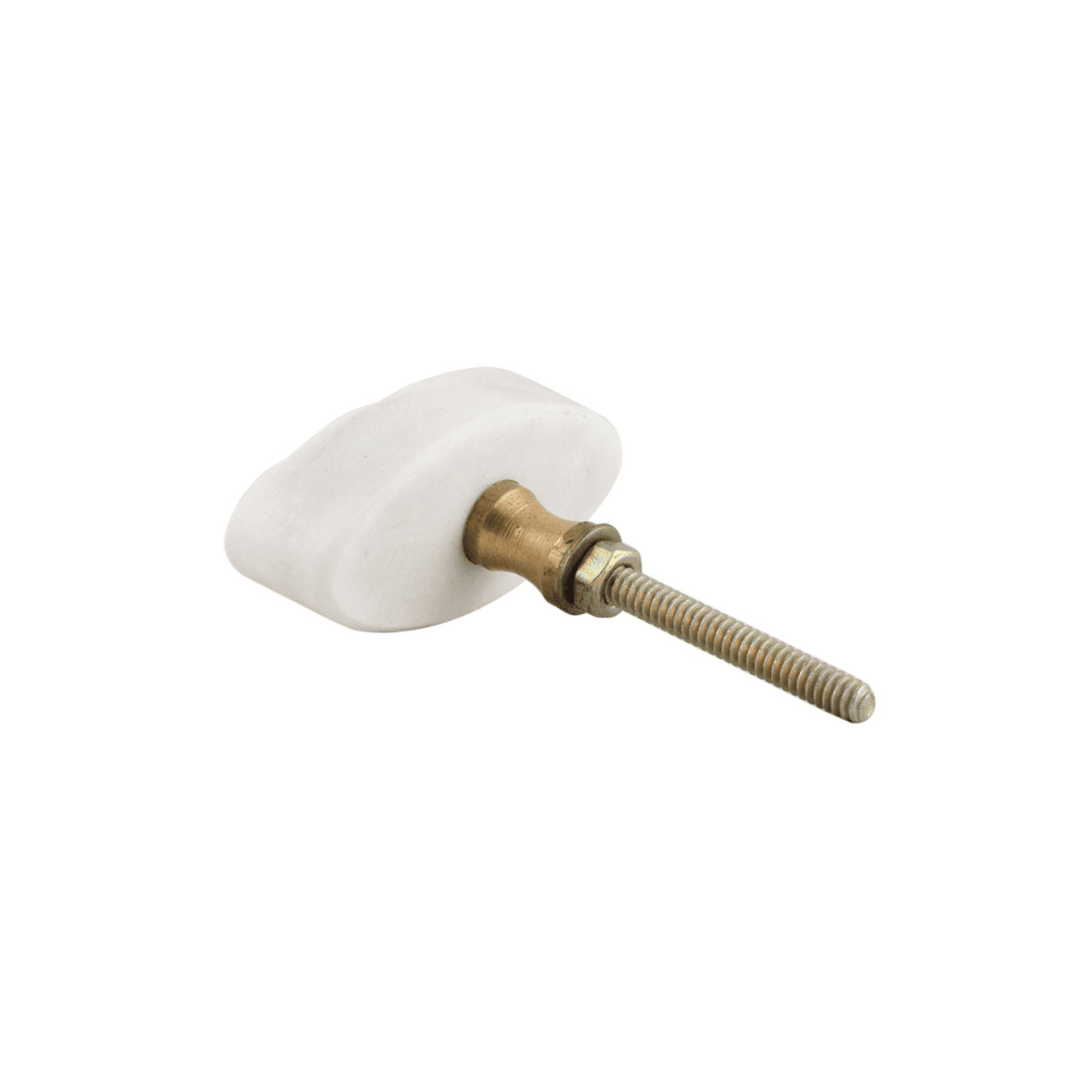 white marble decorative pull