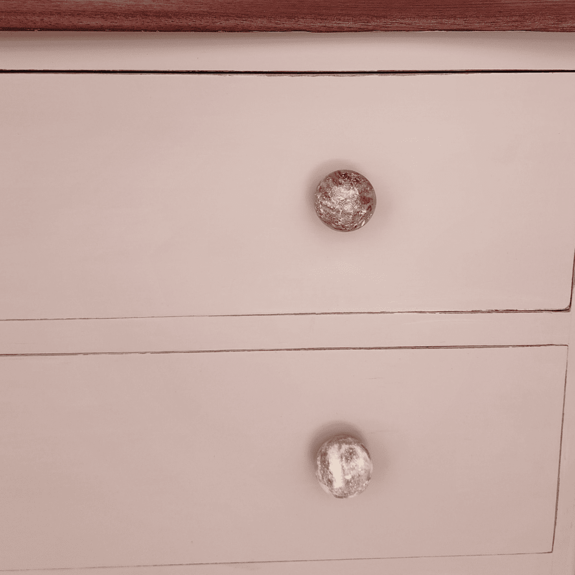 White Solid Marble Decorative Knob with boho style furniture