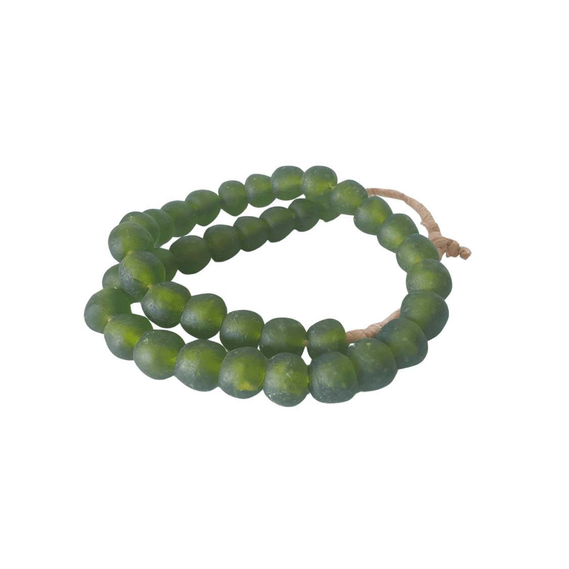 Green Glass Decorative Beads
