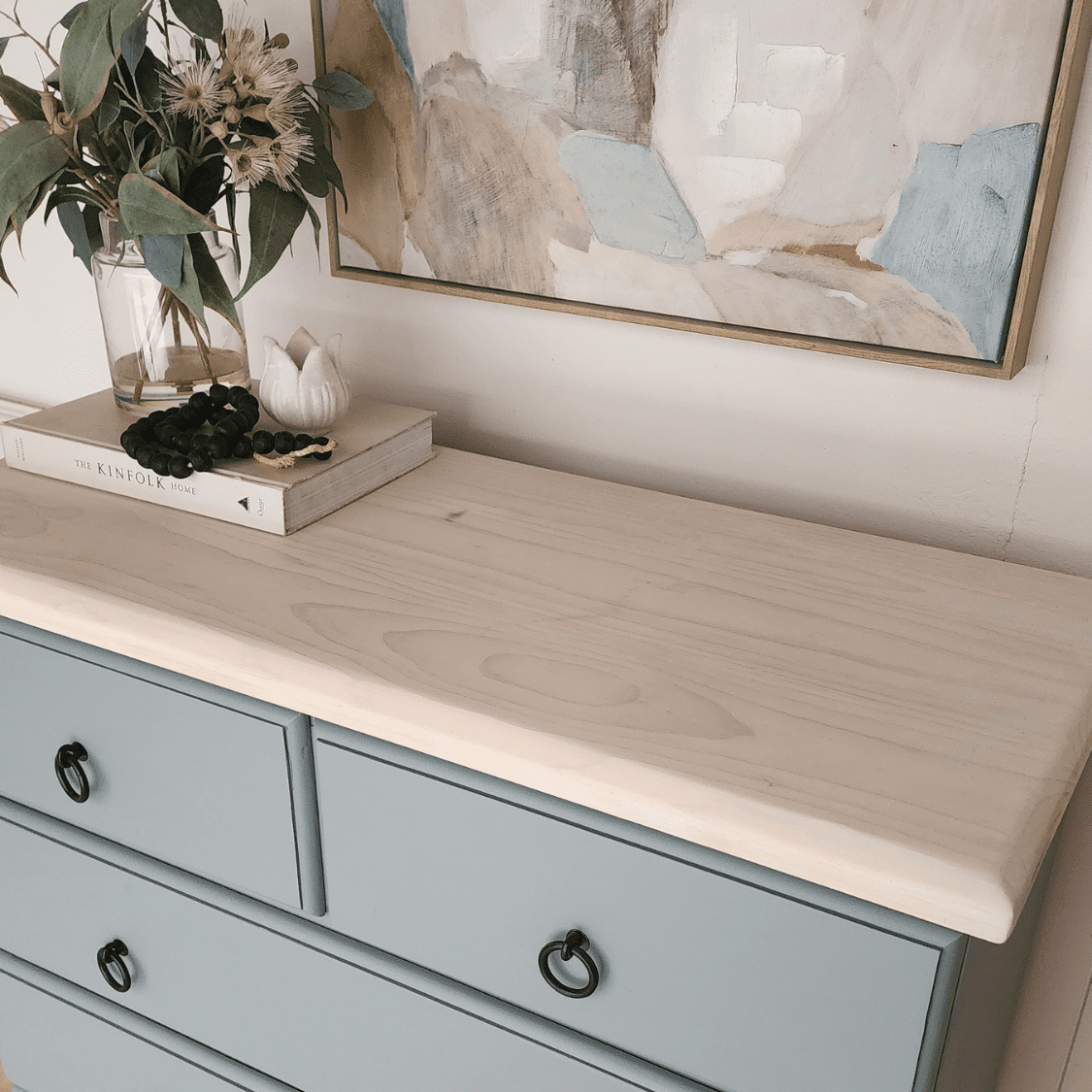Decorative Beads on top of coastal decor