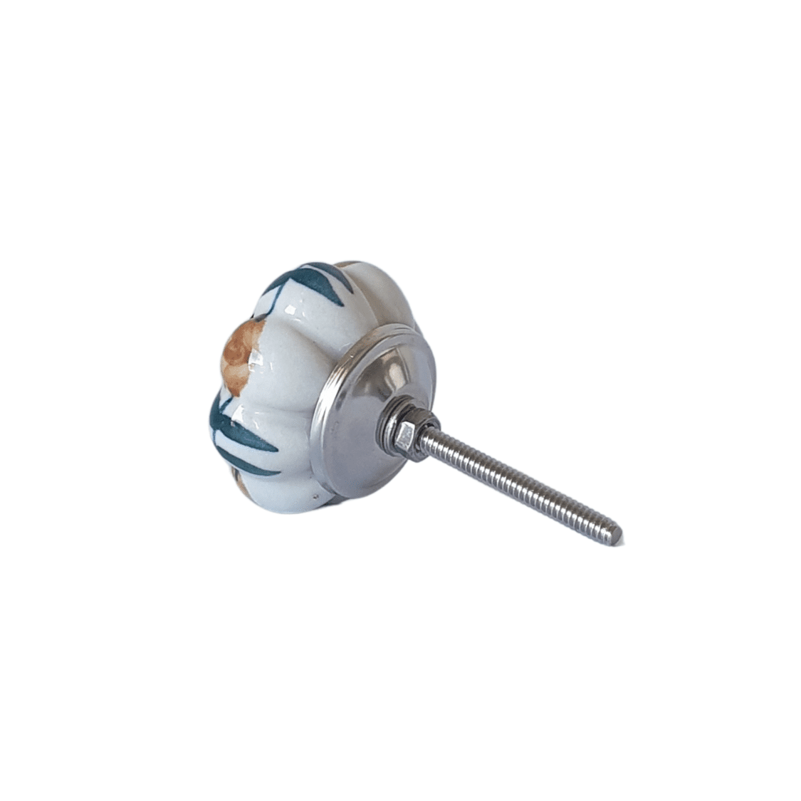 floral ceramic knob