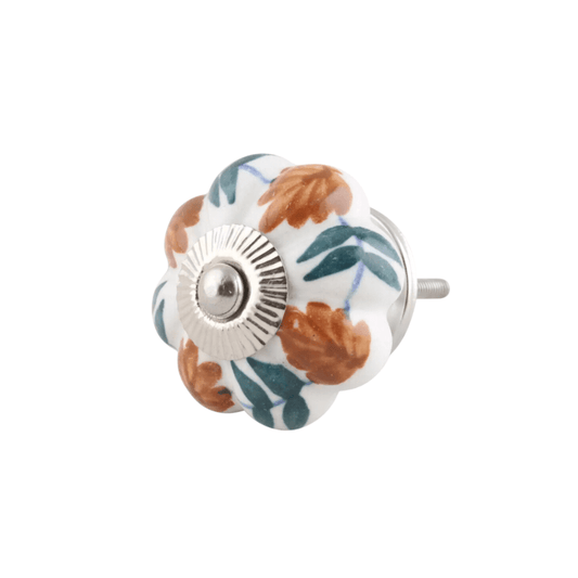 floral ceramic knob